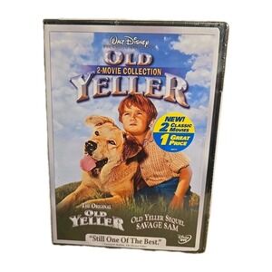Walt Disney: Old Yeller & Savage Sam 2 Movie Collection -1957/1963 Films DVD NEW